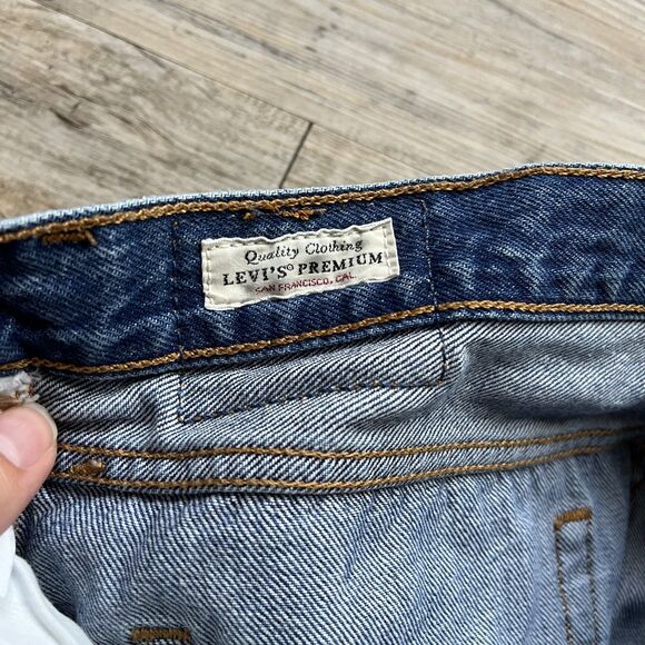 Levi's Denim Shorts 30 Vintage Cutoffs Blue - Picture 4 of 8